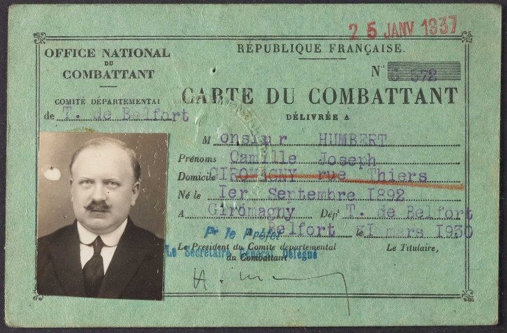 HUMBERT Camille Joseph