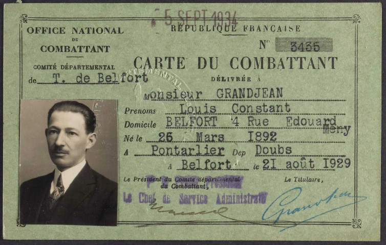 GRANDJEAN Louis Constant