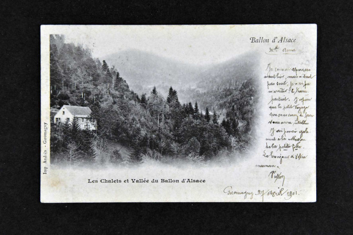 [Lepuix, Giromagny], les chalets et vallée du Ballon d'Alsace.