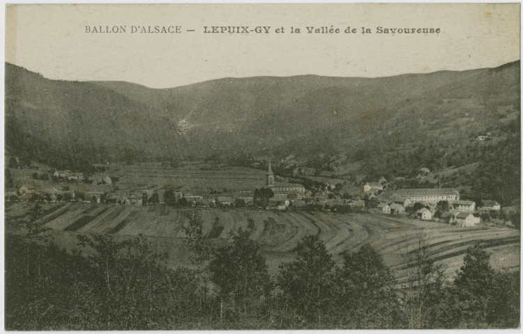 Ballon d'Alsace, Lepuix-Gy et la vallée de la Savoureuse.