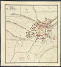 Belfort et ses environs, plan de la ville fortifiée.