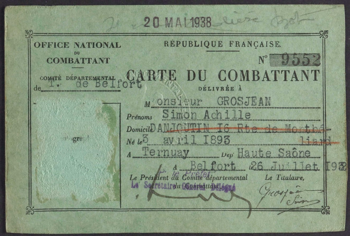 GROSJEAN Simon Achille