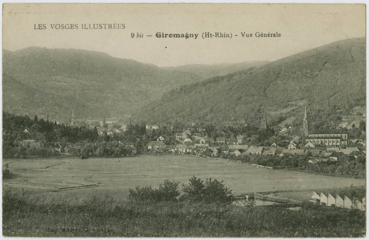Les Vosges illustrées, Giromagny (Ht-Rhin), vue générale.