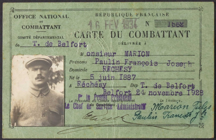 MARION Paulin François Joseph