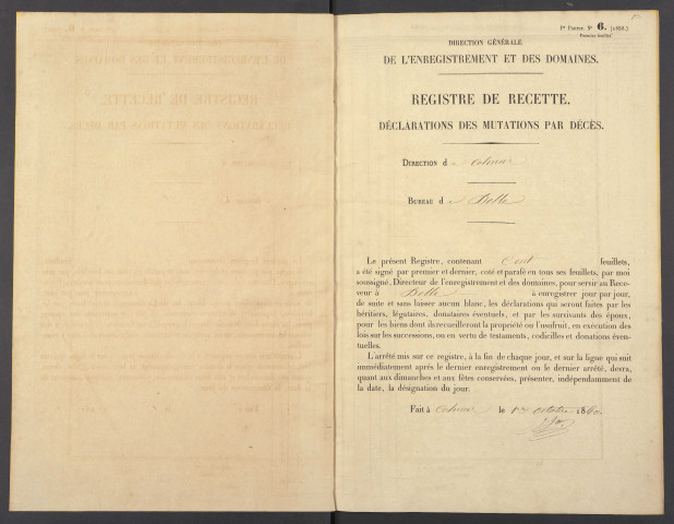 11 mars 1861 - 18 avril 1862