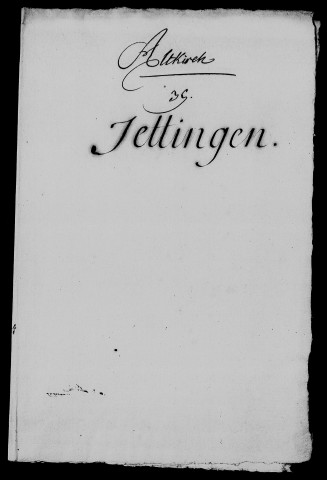 Jettingen : procès entre le duc de Mazarin et le sieur de Montjoie sur le droit d'amendes au village de Jettingen, extrait des registres du Conseil Souverain d'Alsace.