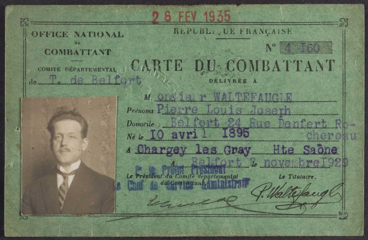 WALTEFAUGLE Pierre Louis Joseph