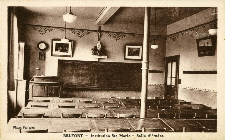 Belfort, Institution Saint-Marie, la salle d'études