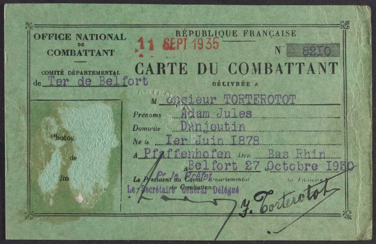 TORTEROTOT Adam Jules