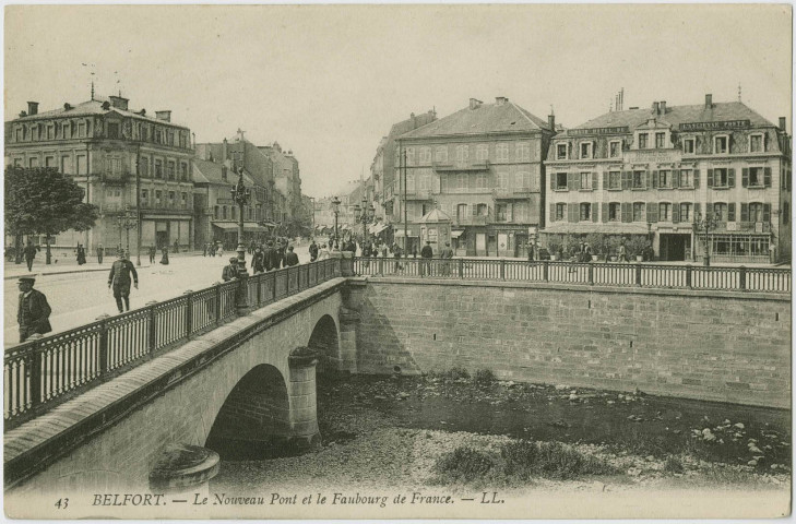 Belfort, le nouveau pont et le faubourg de France.