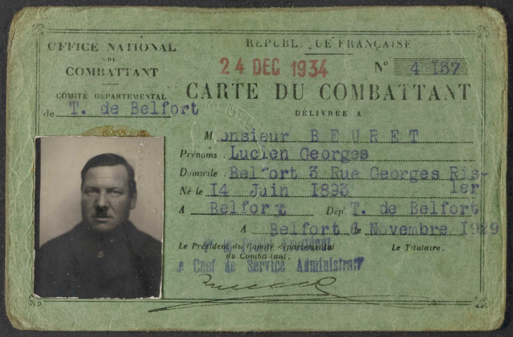 BEURET Lucien Georges