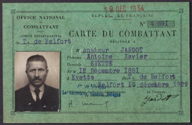 JARDOT Antoine Xavier