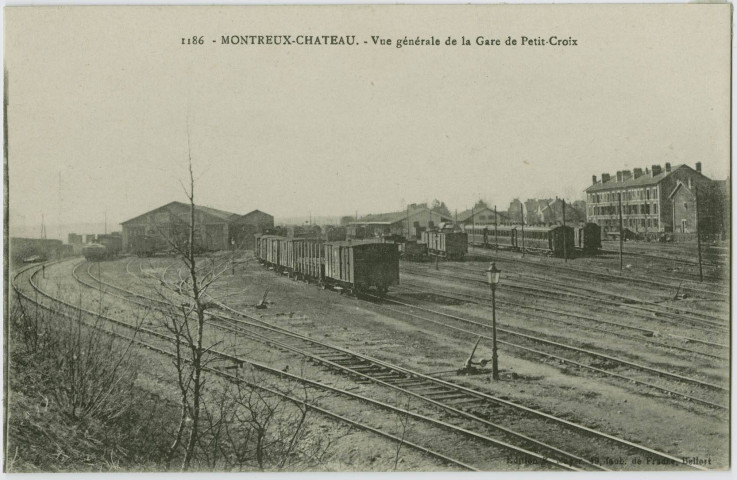 Montreux-Château, vue générale de la gare de Petit-Croix.