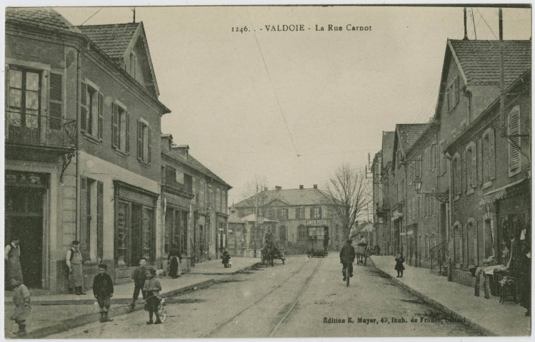 Valdoie, la rue Carnot.