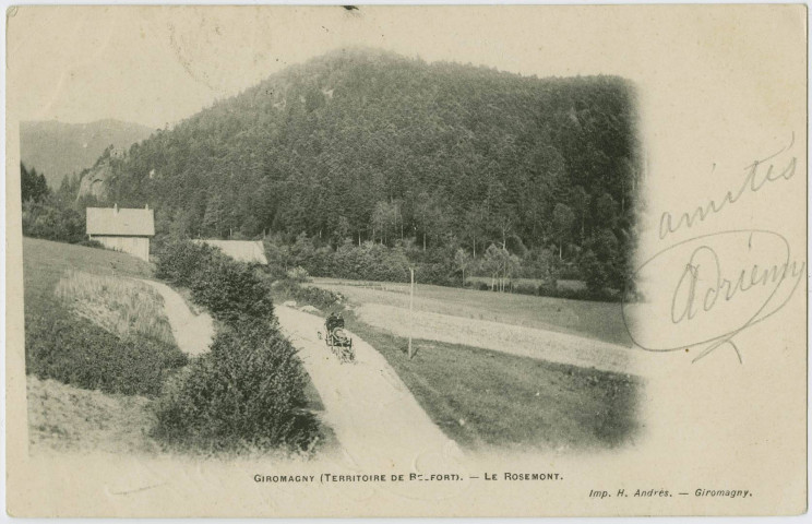Giromagny (Territoire de Belfort), le Rosemont.