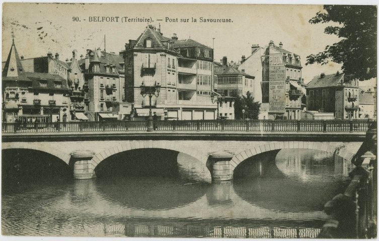 Belfort (Territoire), pont sur la Savoureuse.