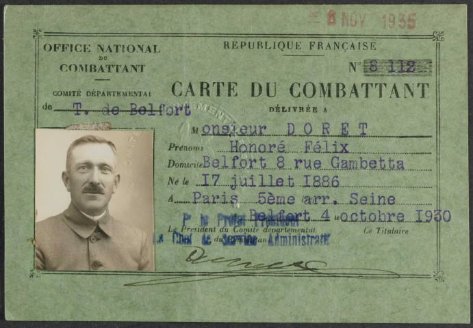 DORET Honoré Félix