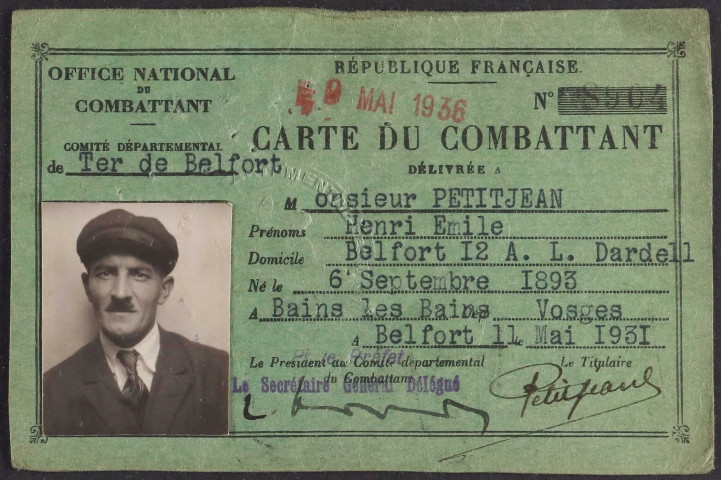 PETITJEAN Henri Emile