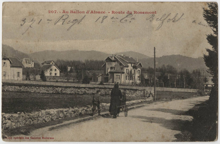 Au Ballon d'Alsace, route du Rosemont.