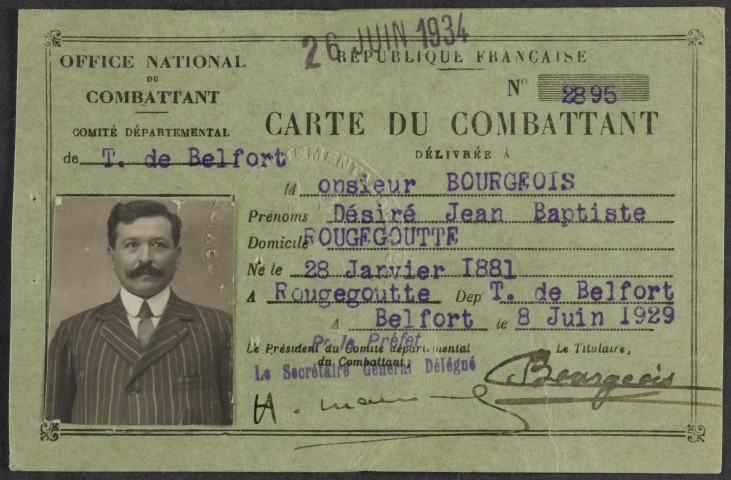 BOURGEOIS Désiré Jean Baptiste