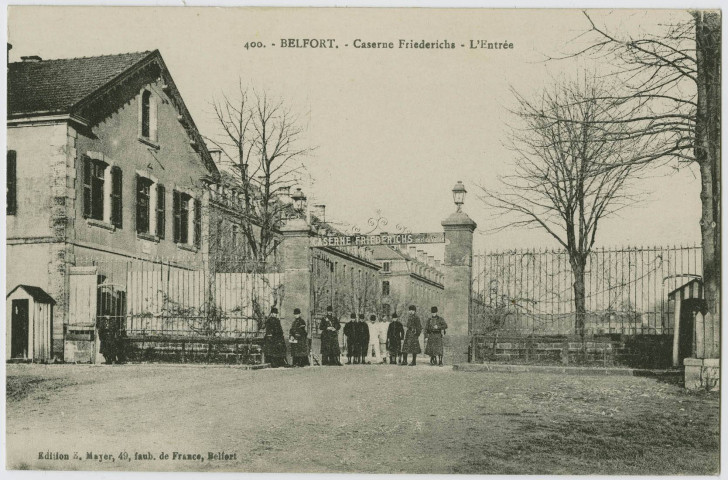 Belfort, caserne Friederich, l'entrée.
