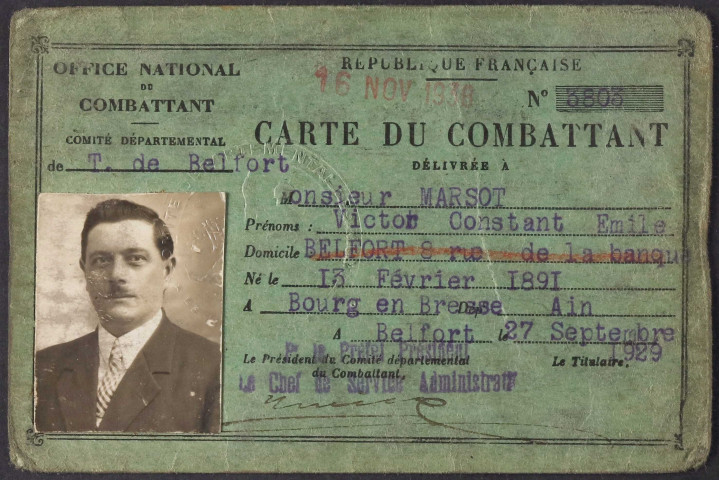 MARSOT Victor Constant Emile