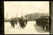 Belfort, Champs de Mars, revue des troupes par le ministre de la guerre Alexandre Millerand.