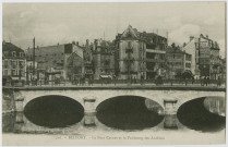 Belfort, le pont Carnot et l'entrée du faubourg des Ancêtres.