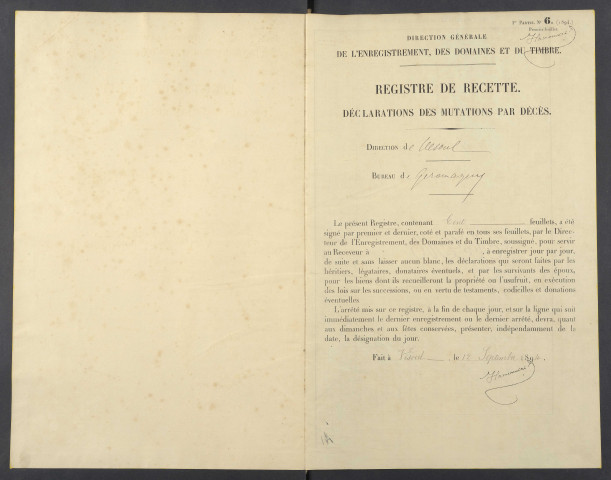 21 octobre 1859 - 15 avril 1861