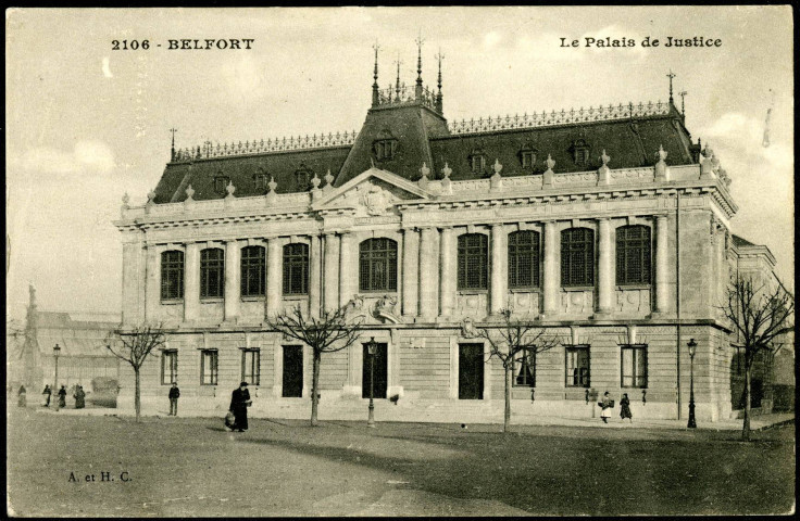 Belfort, le palais de Justice.
