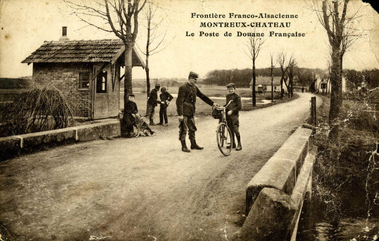 Frontière franco-alsacienne, Montreux-Château, le poste de douane française