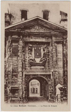 Le vieux Belfort (Territoire), la porte de Brisach.