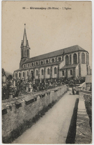 Giromagny (Ht-Rhin), l'église.