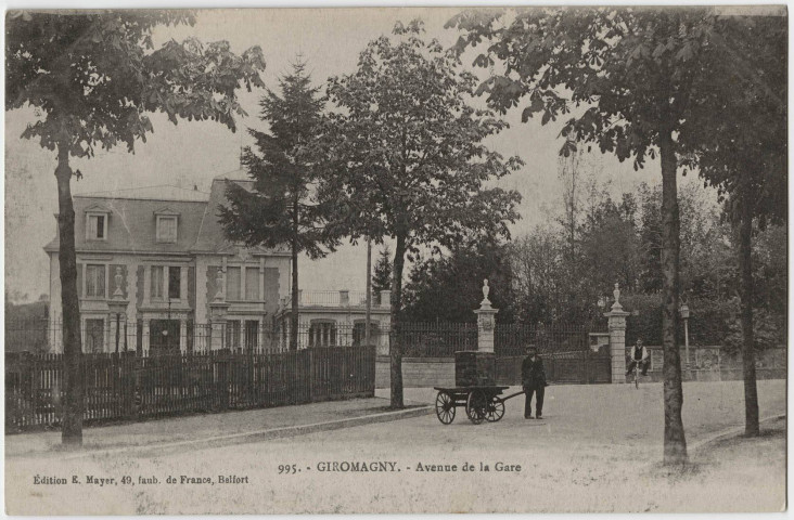 Giromagny, avenue de la gare.