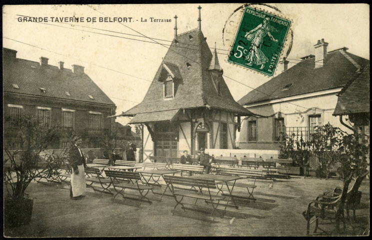 Belfort, brasserie "la Grande Taverne" La Terrasse.