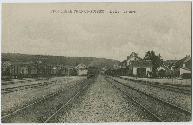 Frontière Franco-Suisse, Delle, la gare.