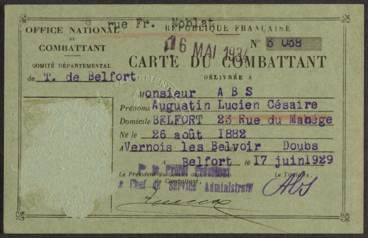 ABS Augustin Lucien Césaire