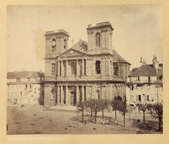 Belfort, l'église après le Siège, v. 1871-1872.