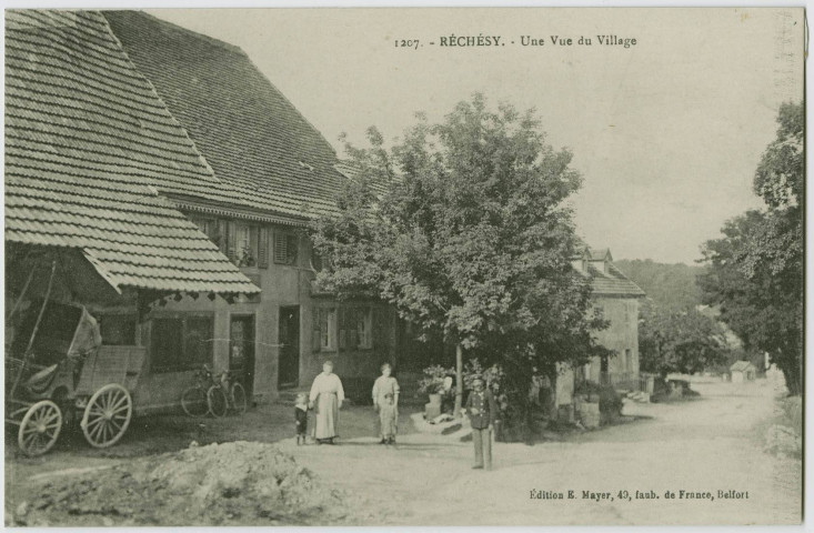 Réchésy, une vue du village.