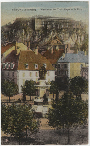 Belfort (Territoire), monument des Trois Sièges et le Lion.