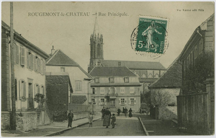 Rougemont-le-Château, rue principale.