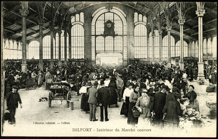 Belfort, intérieur du marché couvert