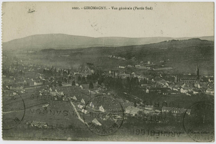 Giromagny, vue générale (partie Sud).