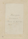 "Lieutenant Marignier. Blessé le 30 septembre 1870. Mort."
