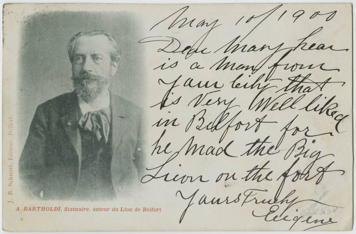 Bartholdi, statuaire, auteur du Lion de Belfort.