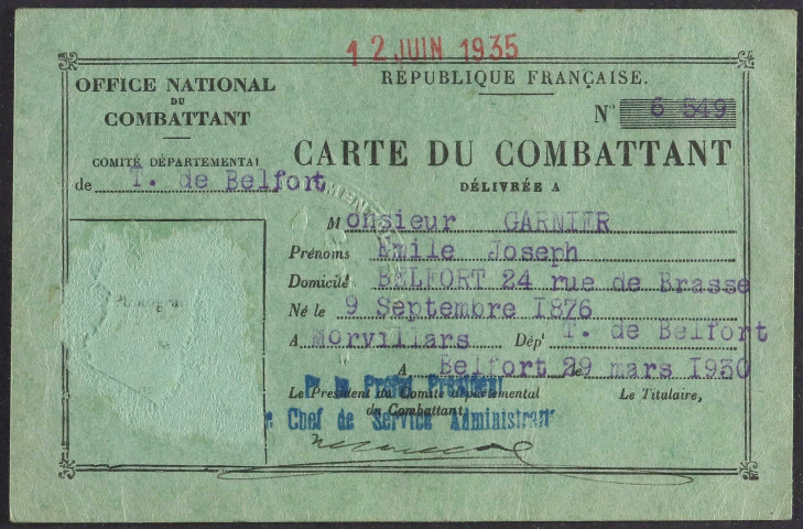 GARNIER Emile Joseph