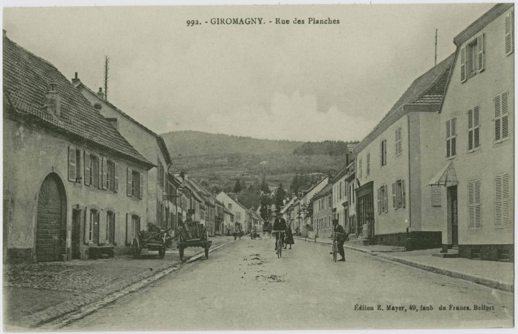 Giromagny, rue des planches.