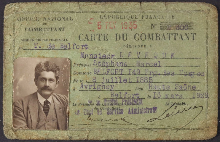 LEVEQUE Stéphane Marcel