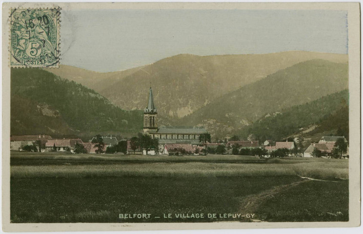 Belfort, le village de Lepuix-Gy.