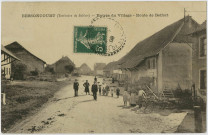 Bessoncourt (Territoire de Belfort), entrée du village, route de Belfort.